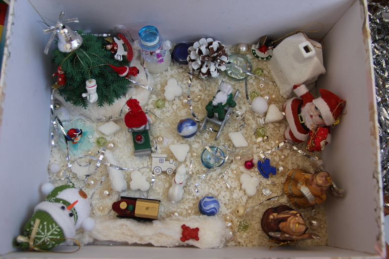 Зимняя сенсорная коробочка