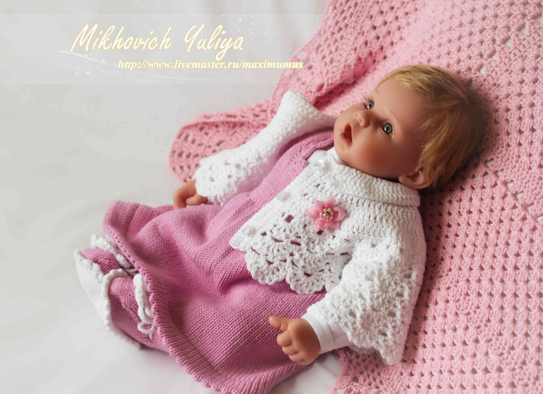 Комплект для крестин и выписки(много фото под катом)