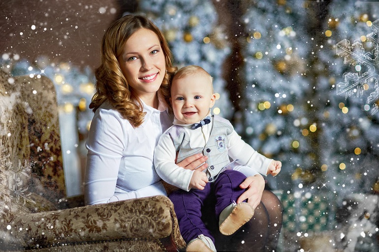 Наша Таня волшебница! Наша новогодне-зимняя фотосказка!