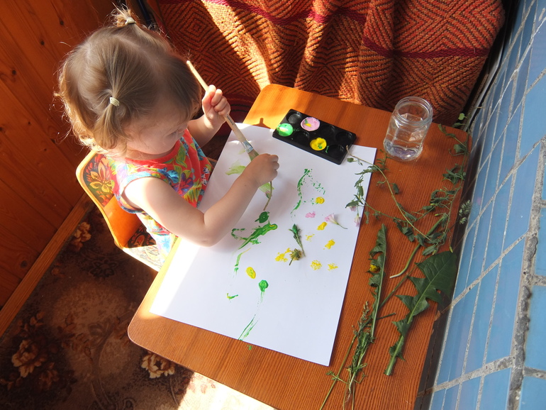 Рисование и аппликация. Цветы.