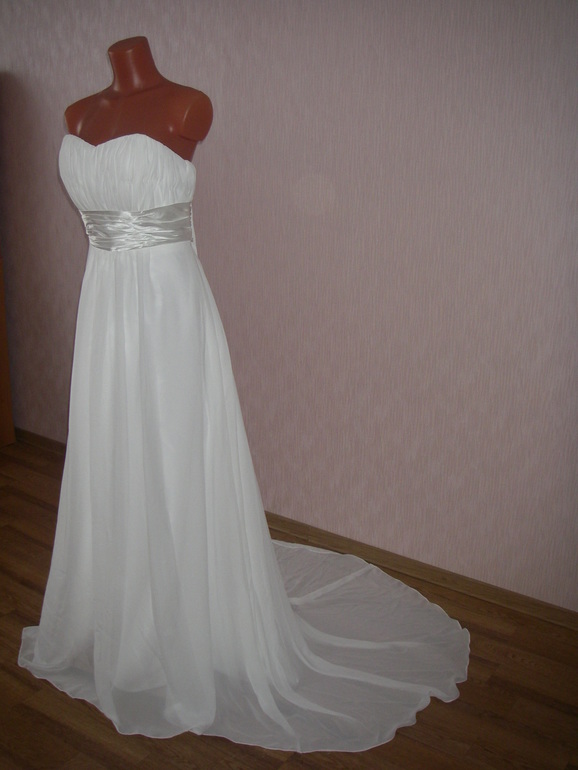 Свадебное платье новое почти в дар греческое - ампир ( 6500 руб)
