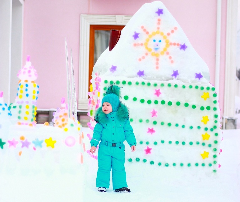 Обещанные фото  нашего ледового городка