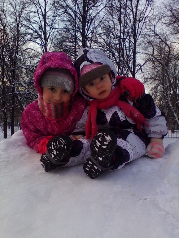 наши прогулочки в минус 13-15 градусов