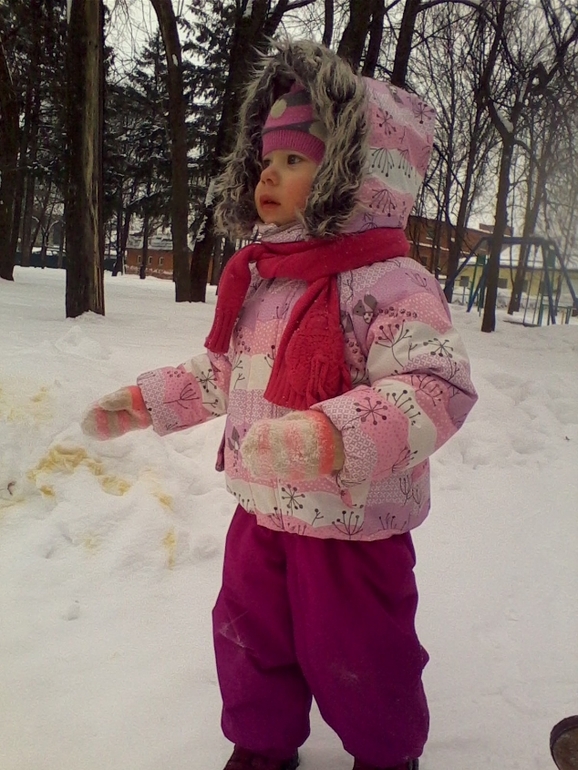 наши прогулочки в минус 13-15 градусов