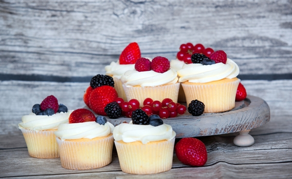 Ягодные капкейки...