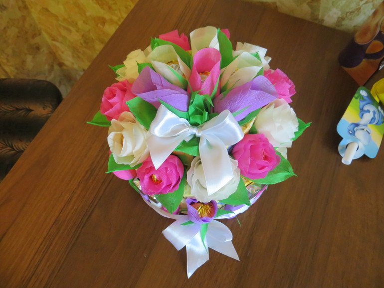 Моя конфетная ёлочка (и тортик вдогонку)