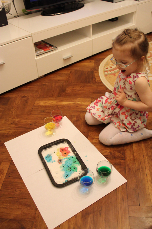 Рисунки на соде!