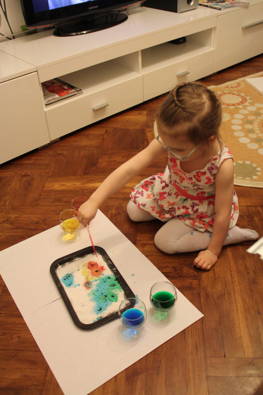 Рисунки на соде!