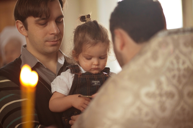 Фотосессия таинства крещения...