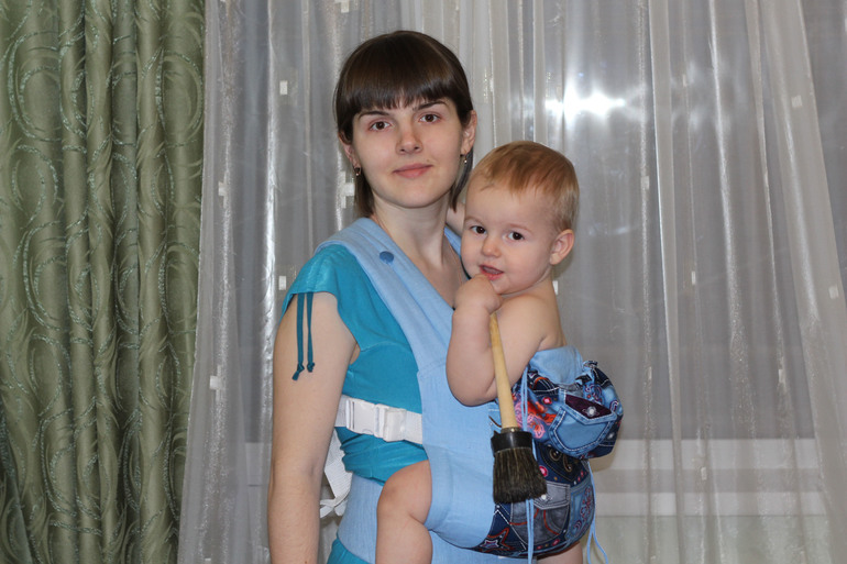 Приехал наш приз, эрго-рюкзак Дарина