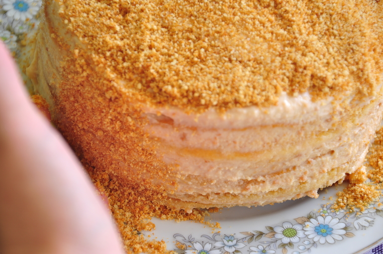 Торт "Лимонный медовик".