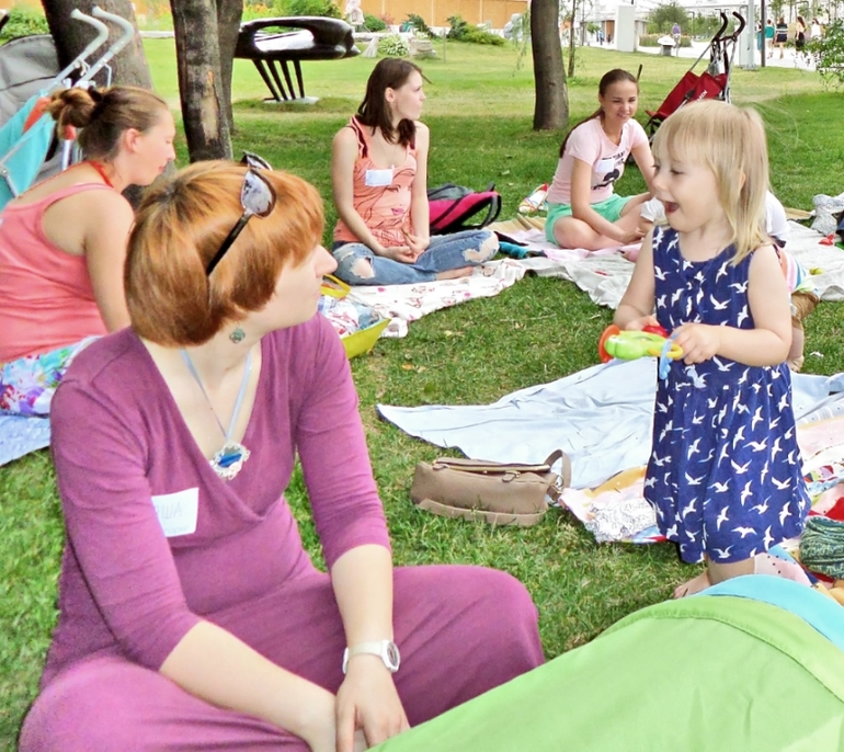 Фотоотчет со встречи мамы в парке 2 июля, Музеон.