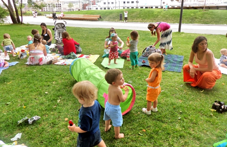 Фотоотчет со встречи мамы в парке 2 июля, Музеон.