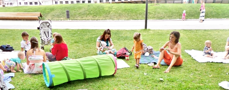 Фотоотчет со встречи мамы в парке 2 июля, Музеон.