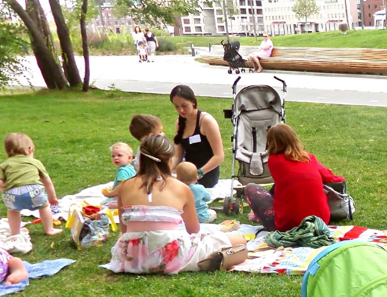 Фотоотчет со встречи мамы в парке 2 июля, Музеон.