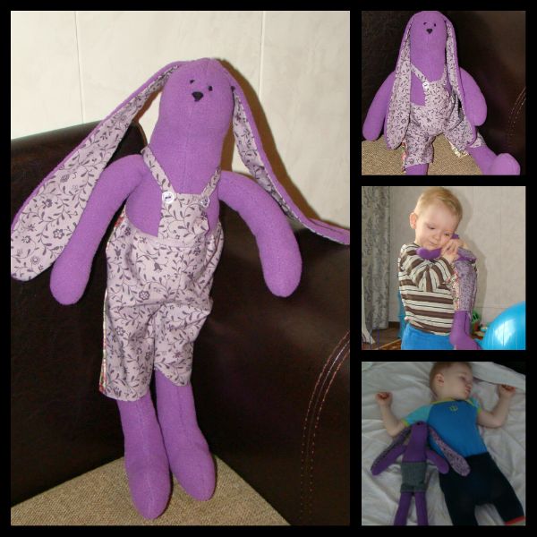 Заяц из флиса