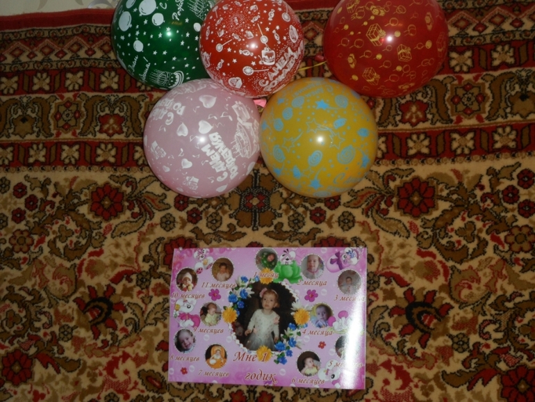 Отметили 1 годик Викуси)))