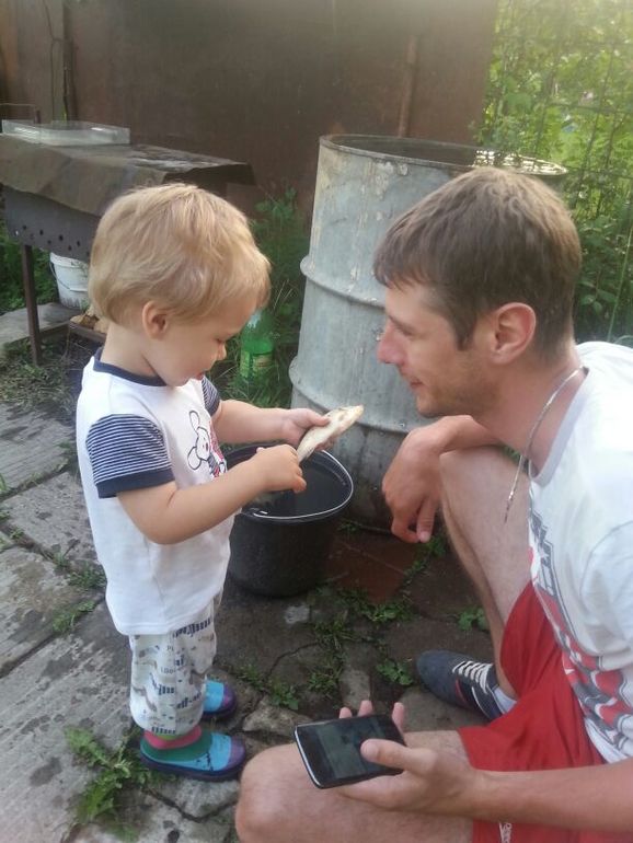 Внук и сын рыбака.