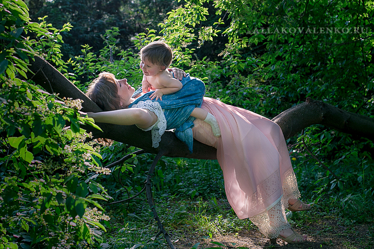 Слингонимфа Вероника и малыш Фёдор