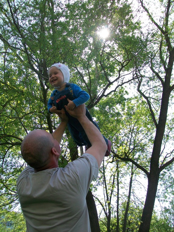 Прогулка с папой.