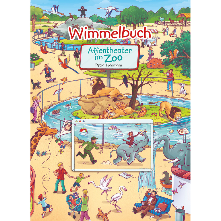Развороты Wimmelbuch - Im Zoo by Petra Fohrmann