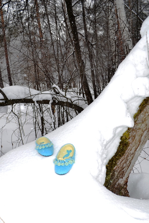 валяные тапочки