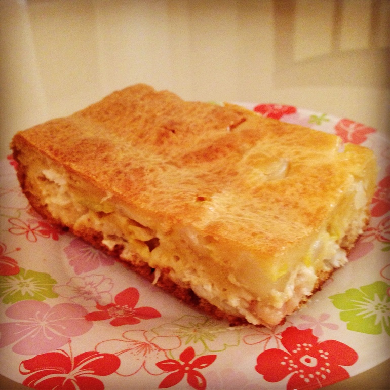 Быстрый рыбный пирог