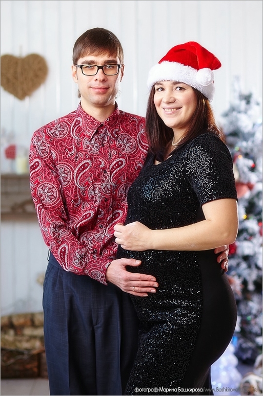 Новогодняя фотосессия - в ожидании малыша ...