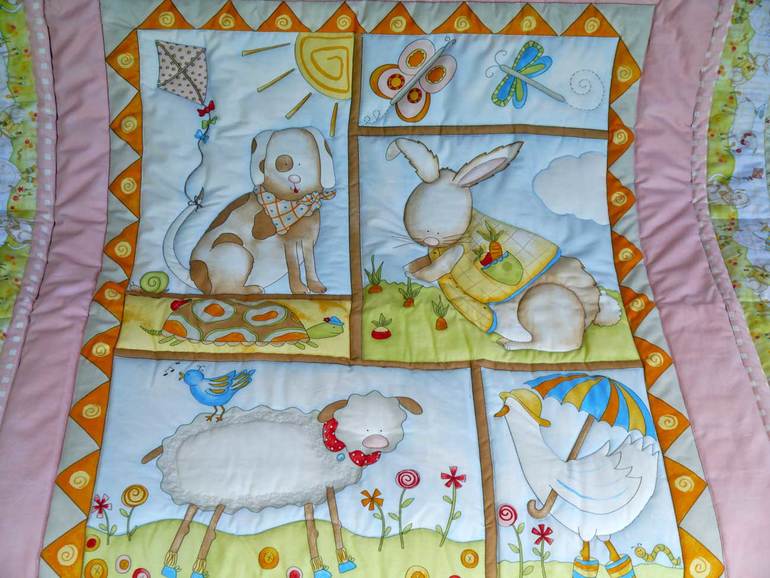 Детские лоскутные одеяла. Летняя фотосессия)