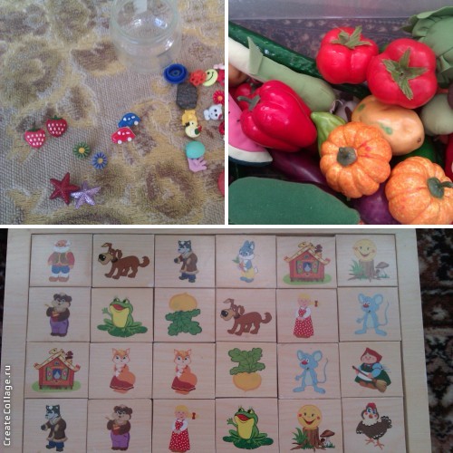 Игры на поиск пары и на поиск соответствия в 1,6-1,7г.