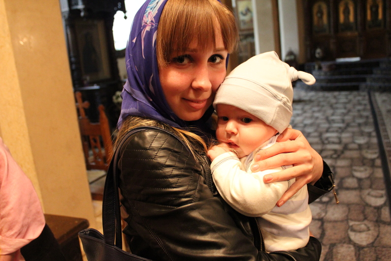 Покрестили мы нашу радость)))