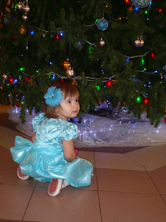 Первый раз на ёлке!!!! Дебют)))