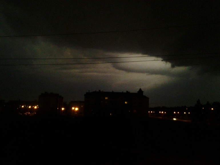 ночное грозовое небо в г.Витебск