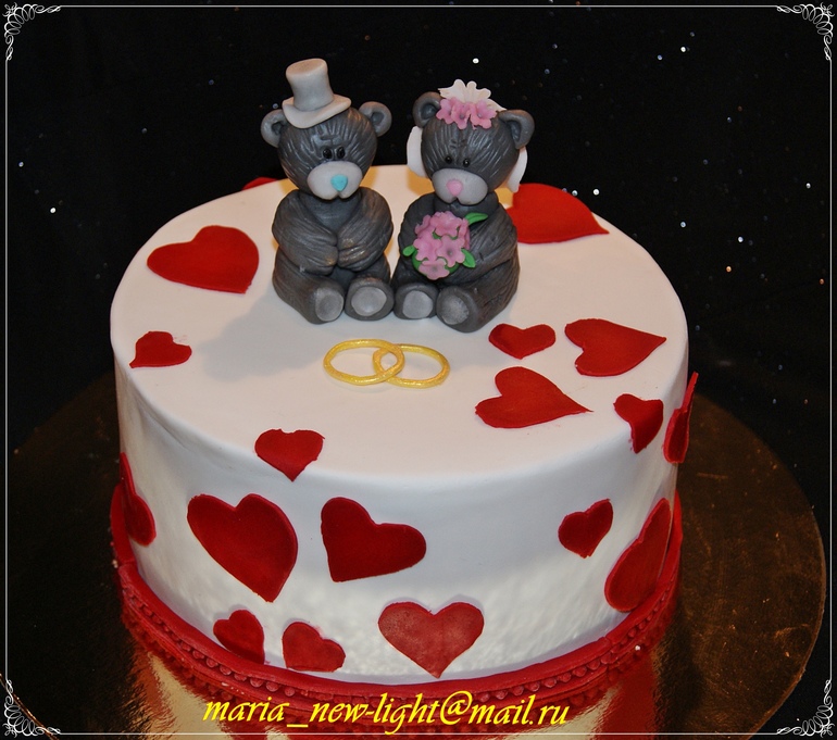 мини свадебный с мишками