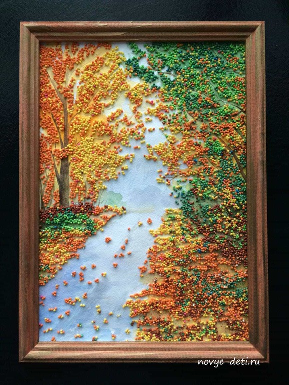 Картина из пшена