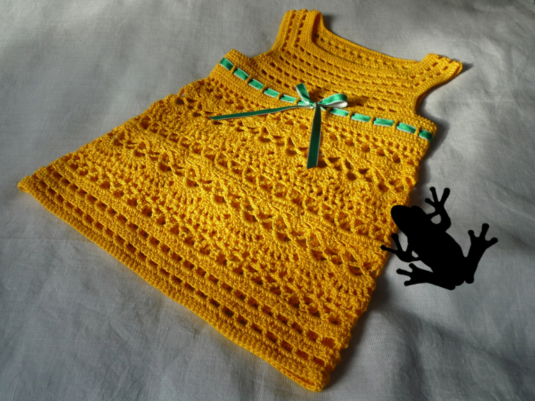 Желтая туника для девочки