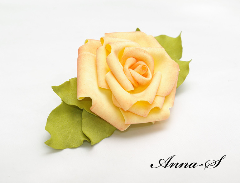 Заколка-автомат " Роза "