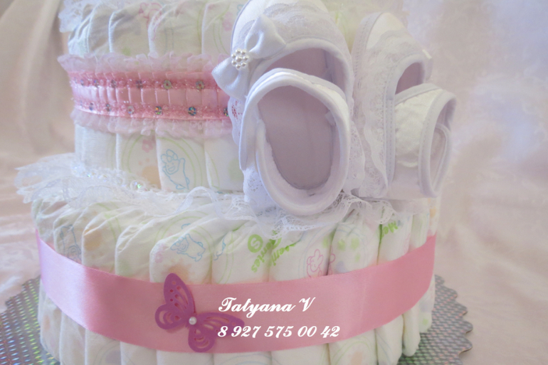 Тортики из памперсов