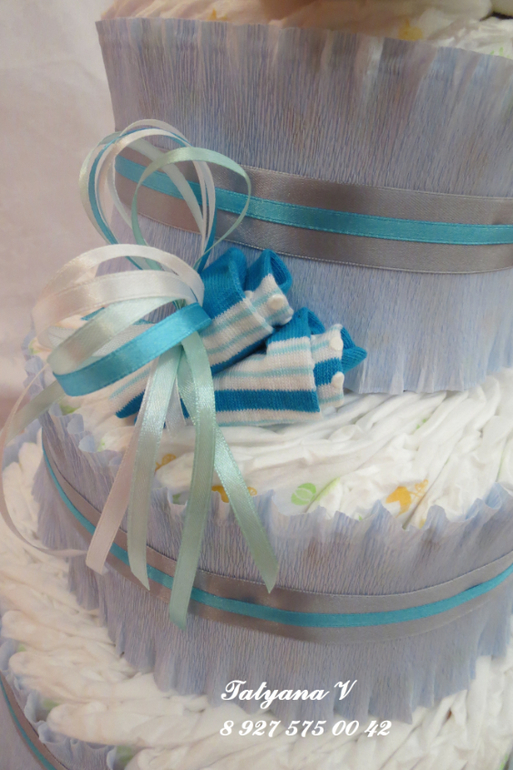 Тортики из памперсов