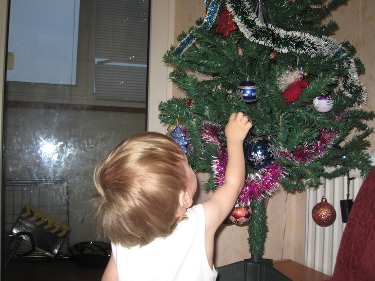 вот и мы поставили елку