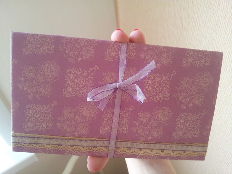 Конверт для денег филь