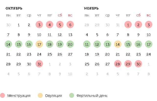 Калькулятор овуляции