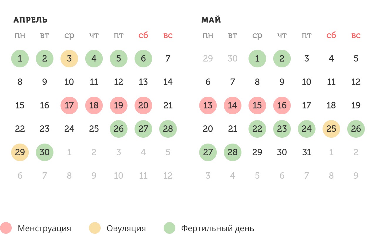 Калькулятор овуляции