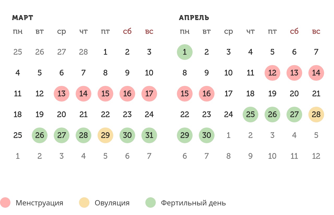 Калькулятор овуляции