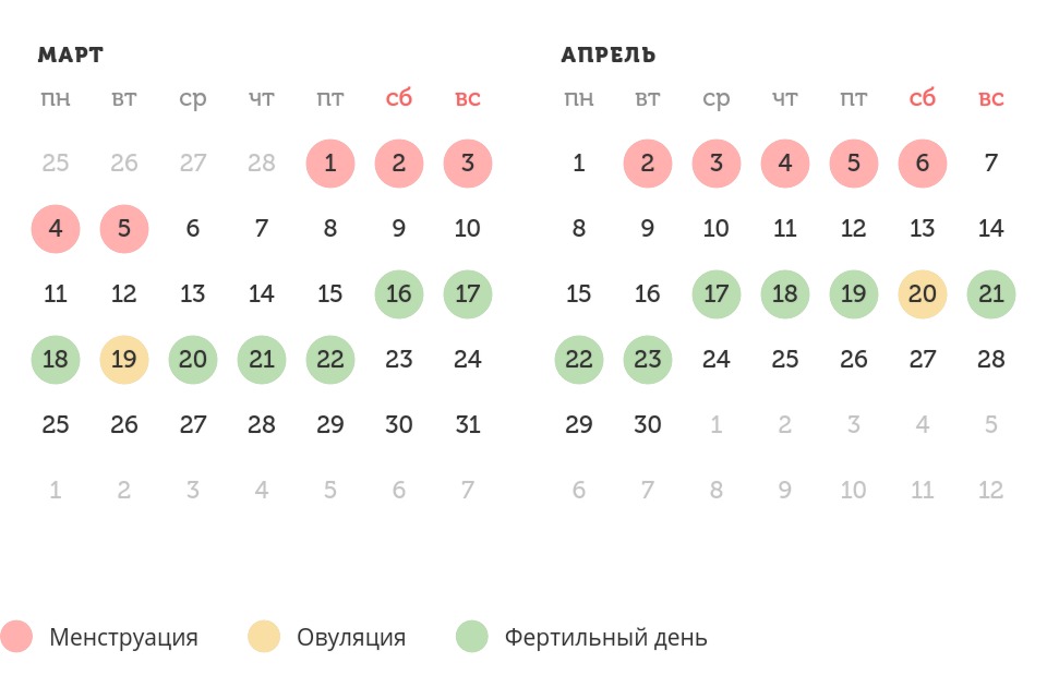 Калькулятор овуляции