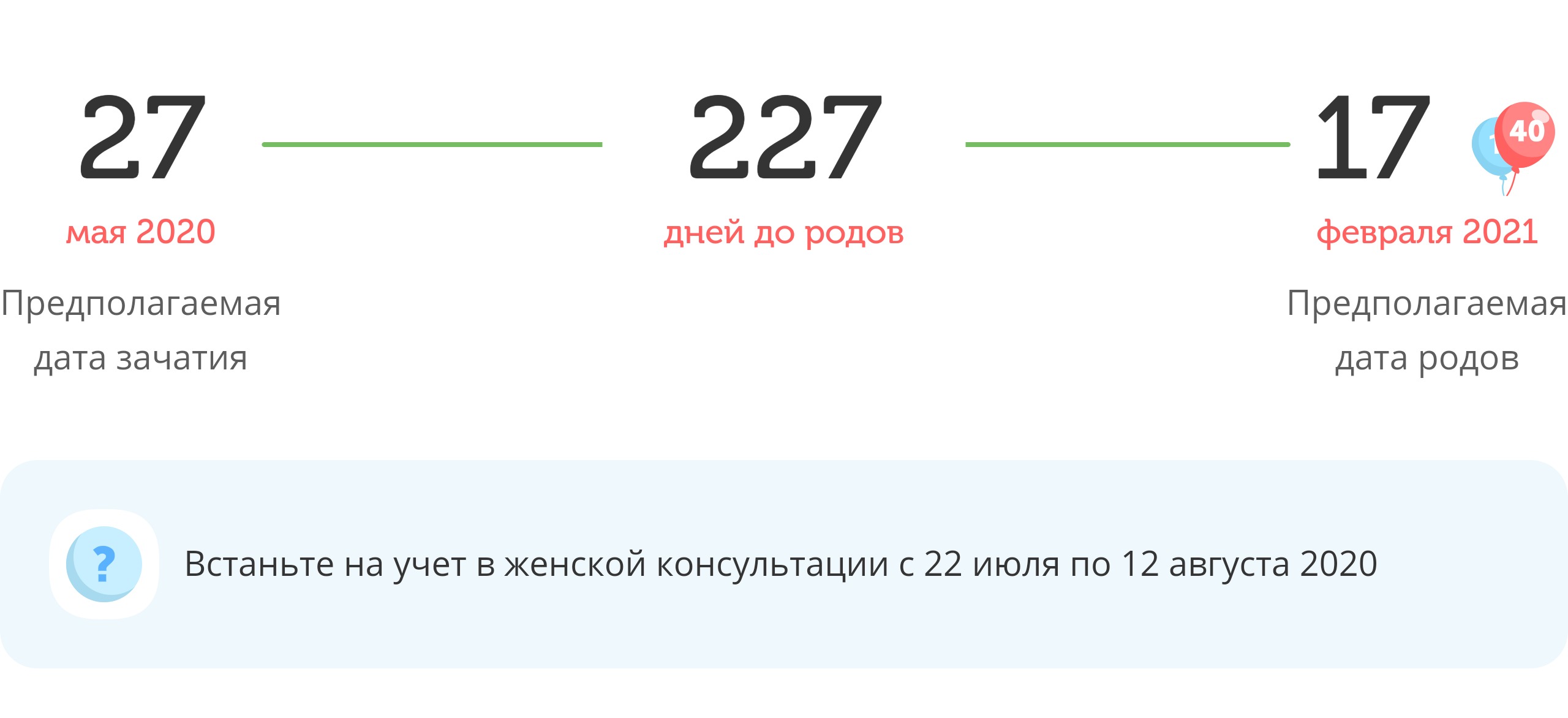 Калькулятор даты родов