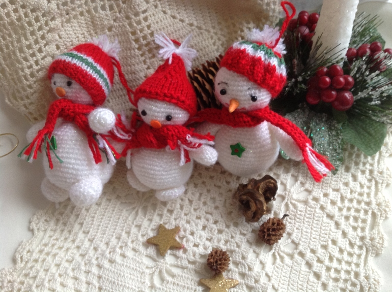 Подарки к Новому Году, ручная работа, игрушки из фетра, декупаж!