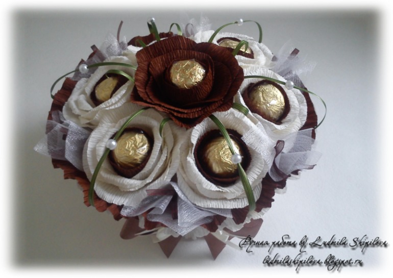 Сладкие молочно-кофейные розы...