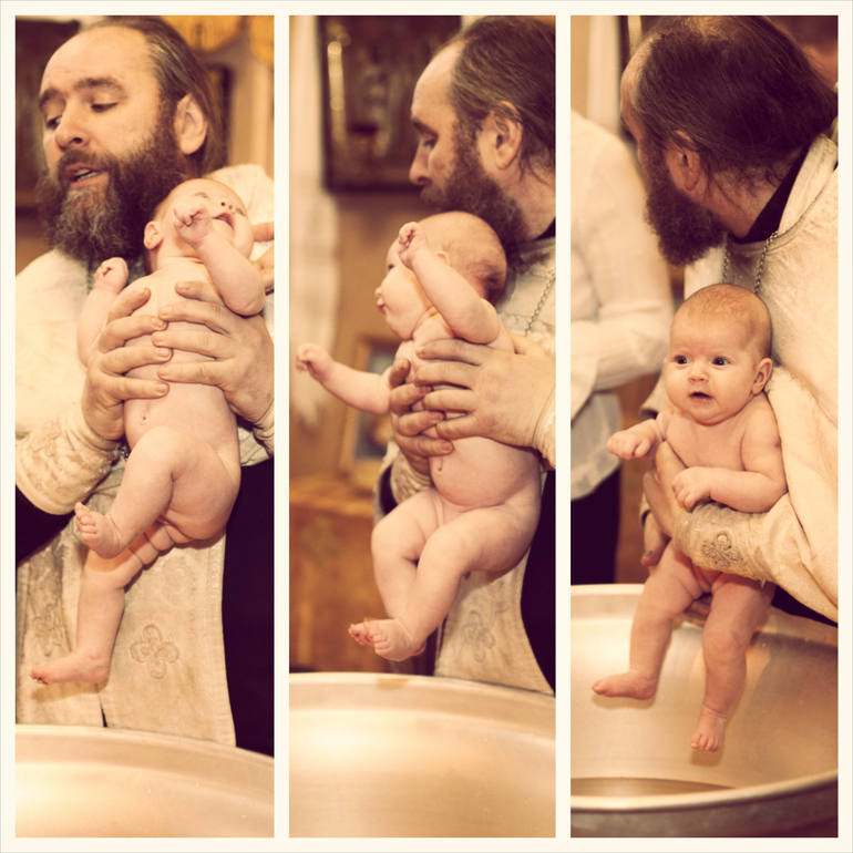 Кирочка и ангел-хранитель. Наши крестины.