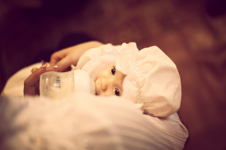 Кирочка и ангел-хранитель. Наши крестины.